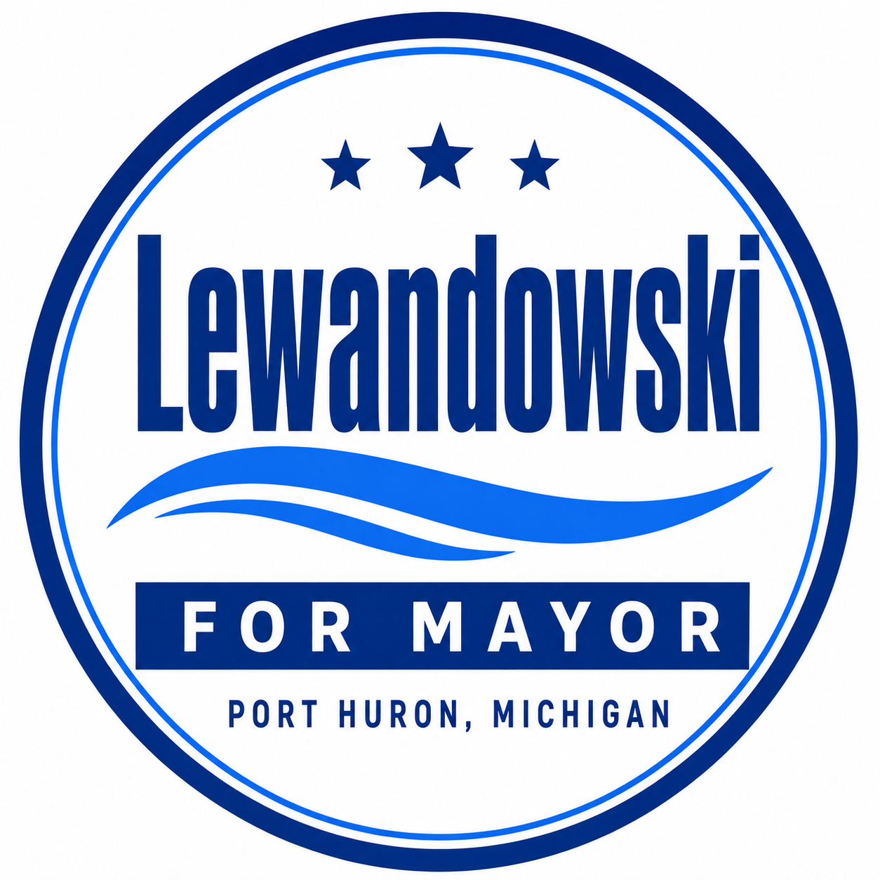 Lewandowski for Mayor emblem