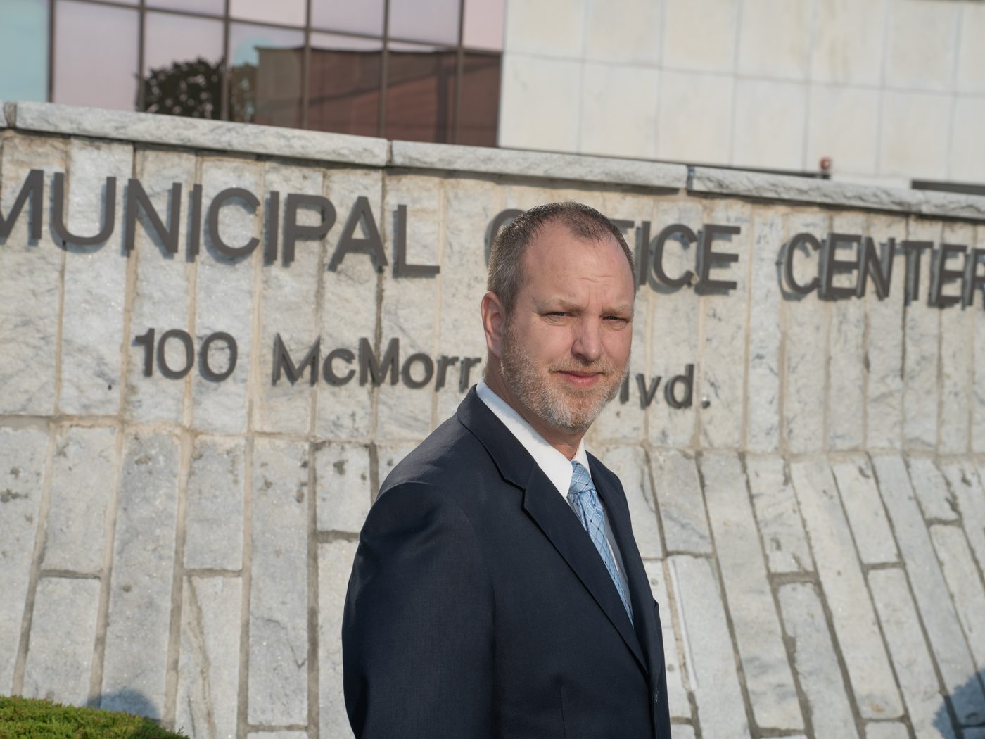Alan Lewandowski outside the Port Huron Municipal Office Center on McMorran Boulevard